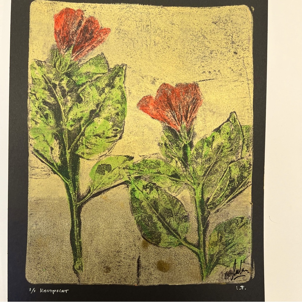#410 med 9x12 Monoprint